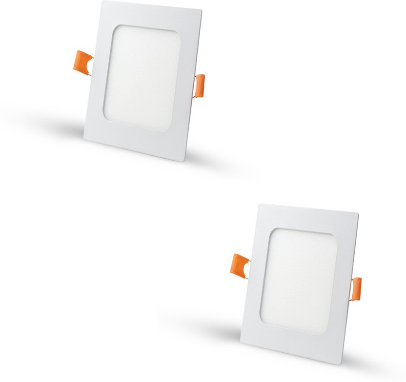 Flipkart D'Mak 18 Watt LED Square False Ceiling Panel Light for POP (White, Pack of 02) Recessed Ceiling Light Ceiling Lamp(White) - Flipkart Deal