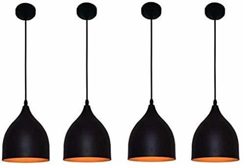 jency jency Innovate Light to doctor your Home. (PACK OF 4). Pendant Lamp Ceiling Lamp(Black) - Flipkart Deal