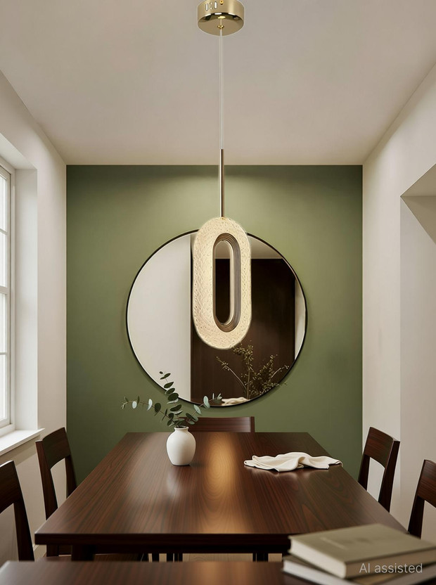 Whiteray AREEZO HANGING PENDENT GOLD LED LIGHT FOR LIVING ROOM, HALL, ETC., (PACK OF1) Pendant Lamp Ceiling Lamp(Gold)