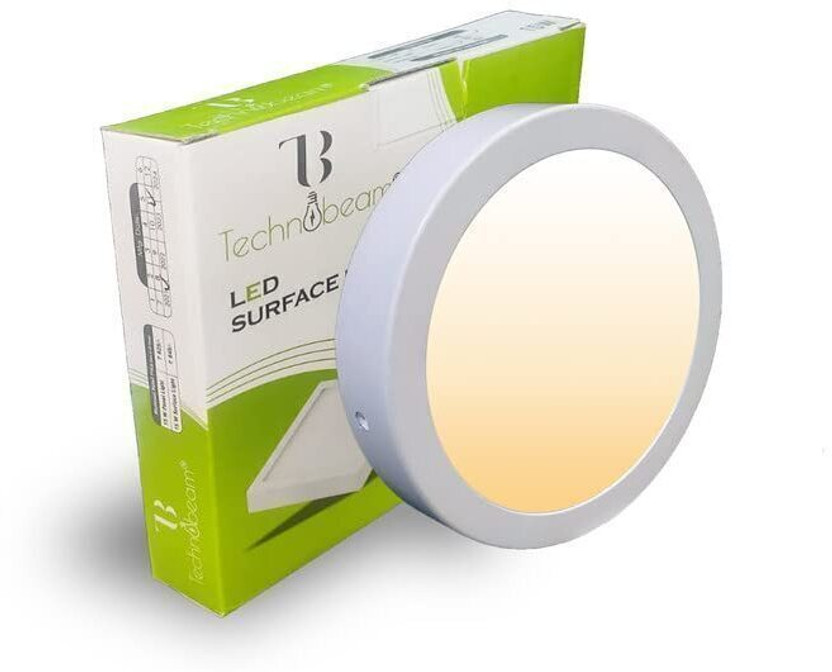 TB Technobeam 15W 3in1 Surface Round LED Panel Color Changing Light for Non POP False, Pack-1 Ceiling Light Ceiling Lamp(Multicolor)