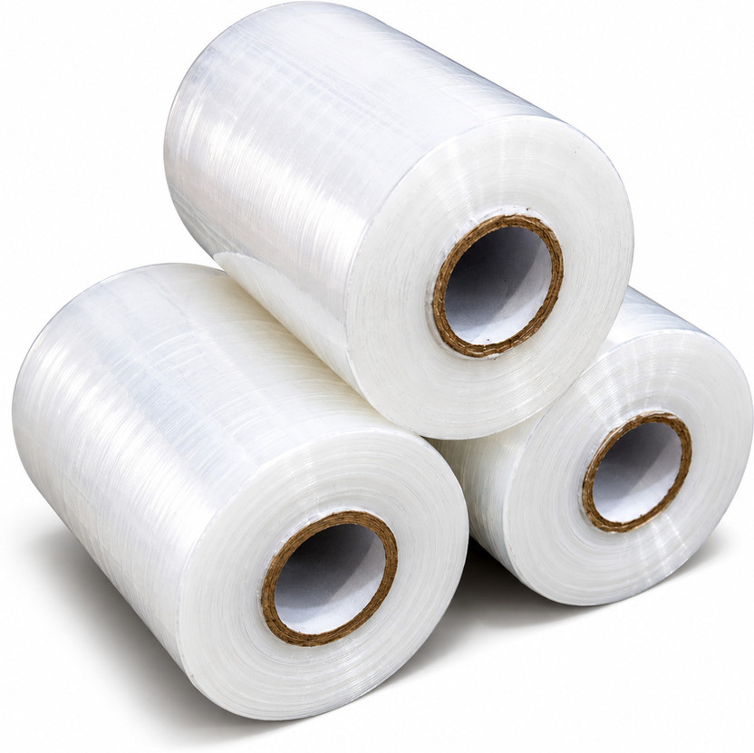 JPPL JPPL Stretch Film Roll 3 Inch x 300 Meter Set of 3 Transparent Roll for Parcel Packing Luggage Wrapping Pallet Packaging Grafting Tape | Luggage & Parcel Wrap (Manual)(Set of 3, Transparent, White)