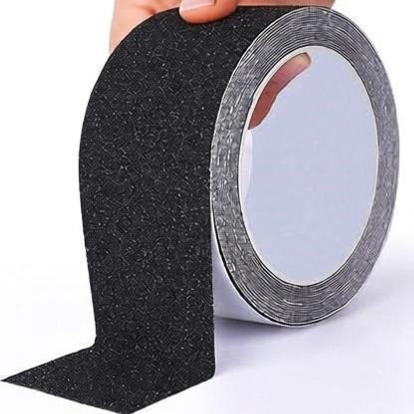 SEAVOKES SEAVOKES Heavy-Duty Non-Slip Safety Grip Tape for Stairs, Floors & Outdoor Surfaces Safety tape | Ramp Anti Slip Tape | Tape for Slippery Floors Step Safety Tape | Black Grip Tape | Safety Grip Tape (Manual)(Set of 1, Black) - Flipkart Deal