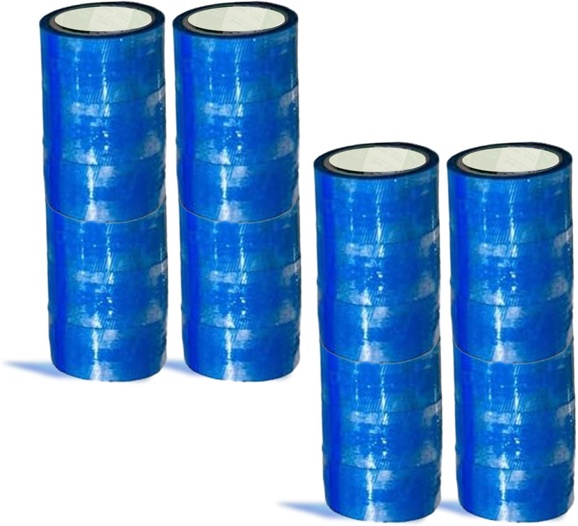 Boxer (Pack of 24) Online E -Selling Printed Strong Packaging Tape (2" Inch x 65 Meters ) Adhesive Tape (Manual)(Set of 24, Transparent Blue)