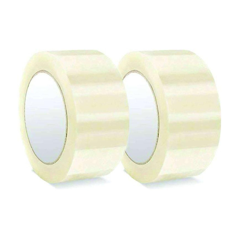 PK Packaging Hub Single sided Handheld Cello Tape (Manual)(Set of 2, White)