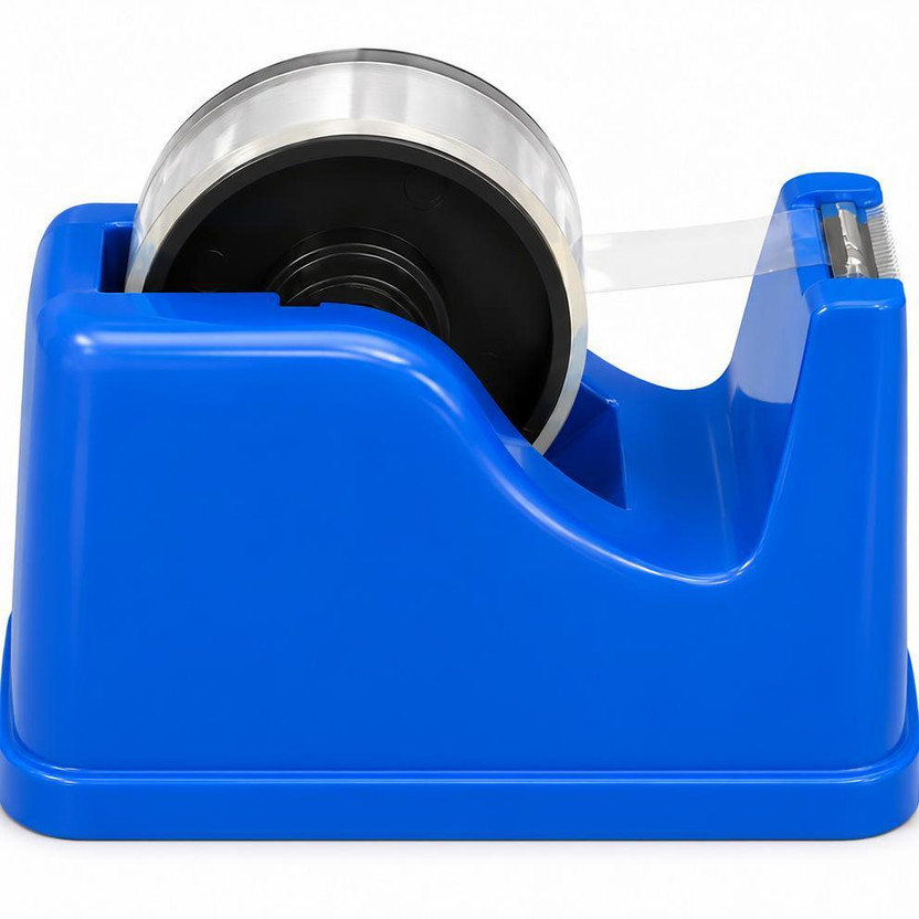 PANKU Single side Desktop Tape Dispenser (Manual)(Set of 1, Blue, Yellow)