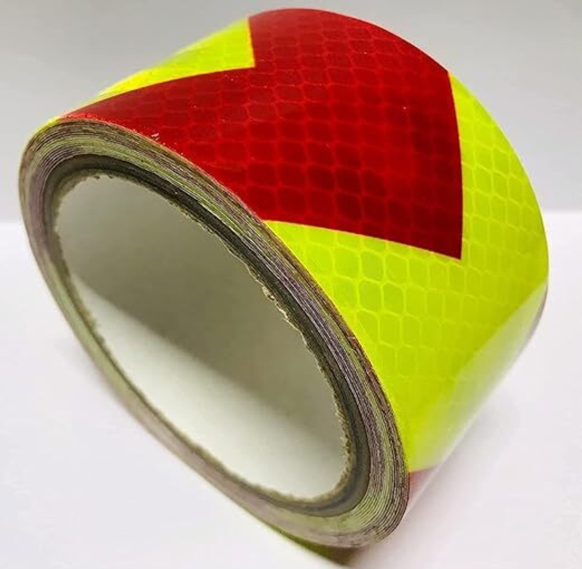MSVTRADESS Single Sided Manual Dispenser Reflective Tape (Manual)(Red, Yellow)