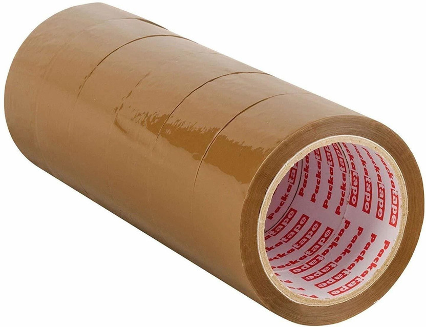 Samrat SINGLE SIDE HEND HELD BROWN TAPe (Manual)(Set of 6, Brown)