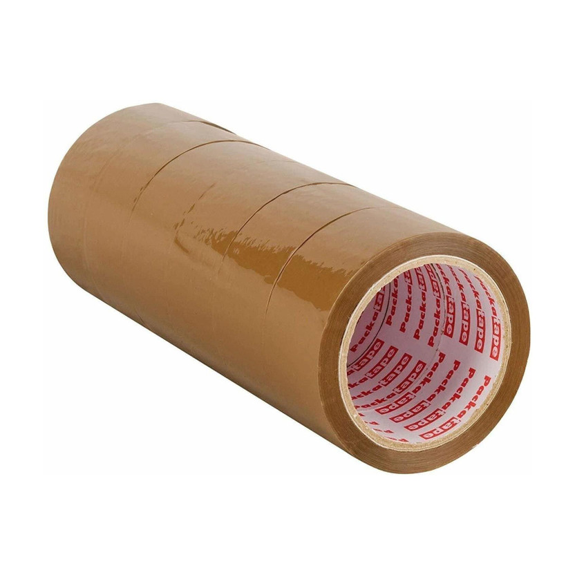Samrat SINGLE SIDE HEND HELD BROWN TAPe (Manual)(Set of 6, Brown)