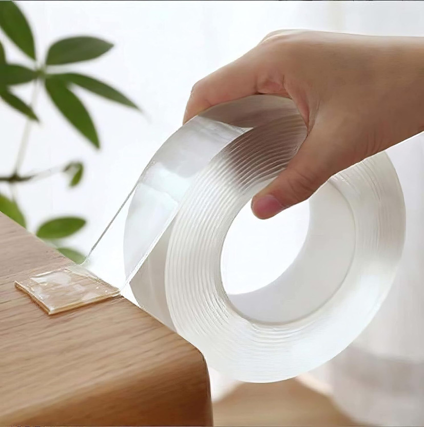 JJDENTERPRISE Double Sided Tape, Multipurpose Super Sticky Gel Grip Mounting Tape Adhesive(1.3 g)