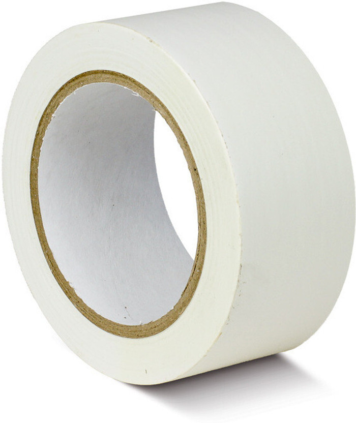 Bapna Sports Tape 40mmx 30m Long Durable Floor Marking Tape for Social Distancing, School, Gyms, Restaurants Tough Floor Tape for Heavy Foot Traffic and Equipment (Manual)(Set of 1, White)