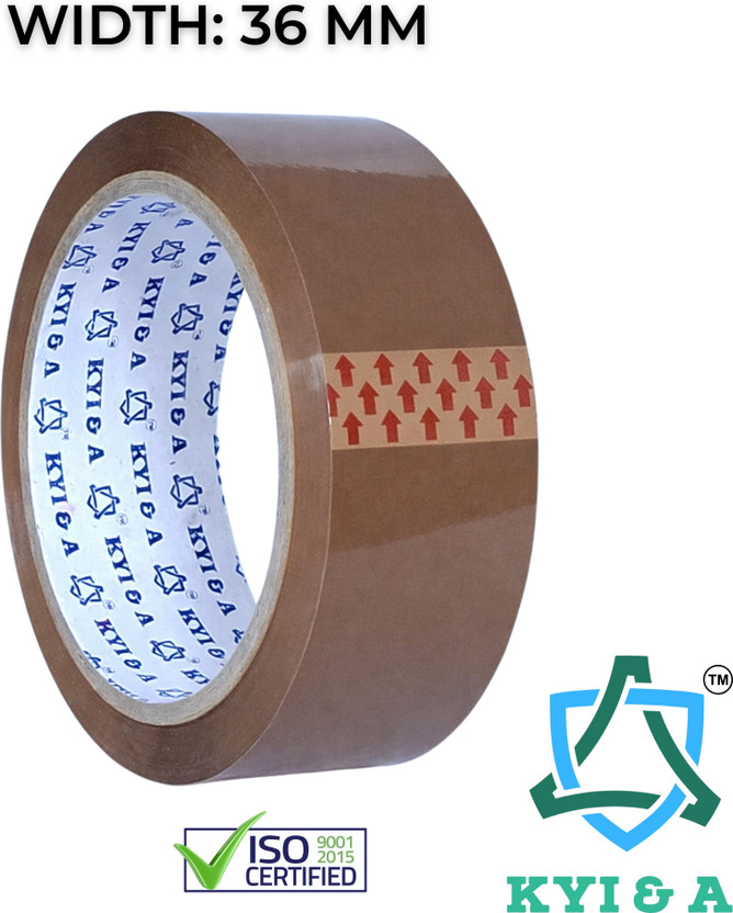 KYIA KYIA KYI & A Brown BOPP Packing Tape| 36mm 200 Meter, Carton Sealing Tape Pack of 2 Tape (Manual)(Brown) - Flipkart Deal