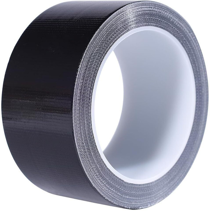 EBP Black Duct Tape Heavy Duty Waterproof Strong Adhesive Cloth Tape for Repair Tape Sealing and Multi Purpose Use Black Duct Tape (Manual)(Set of 1, Black)