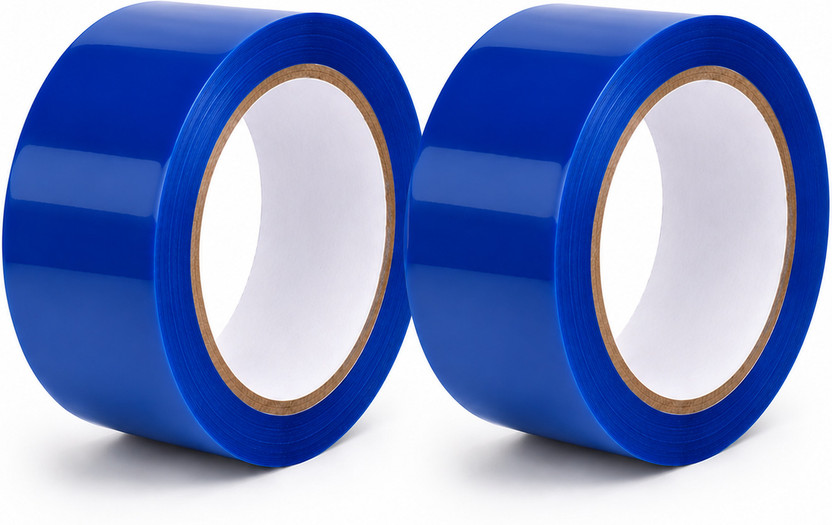 RollWell Blue Cello Tape 48MM x 50MTR - Pack Of 2 Mannual Cello Tape (Manual)(Set of 2, Blue)