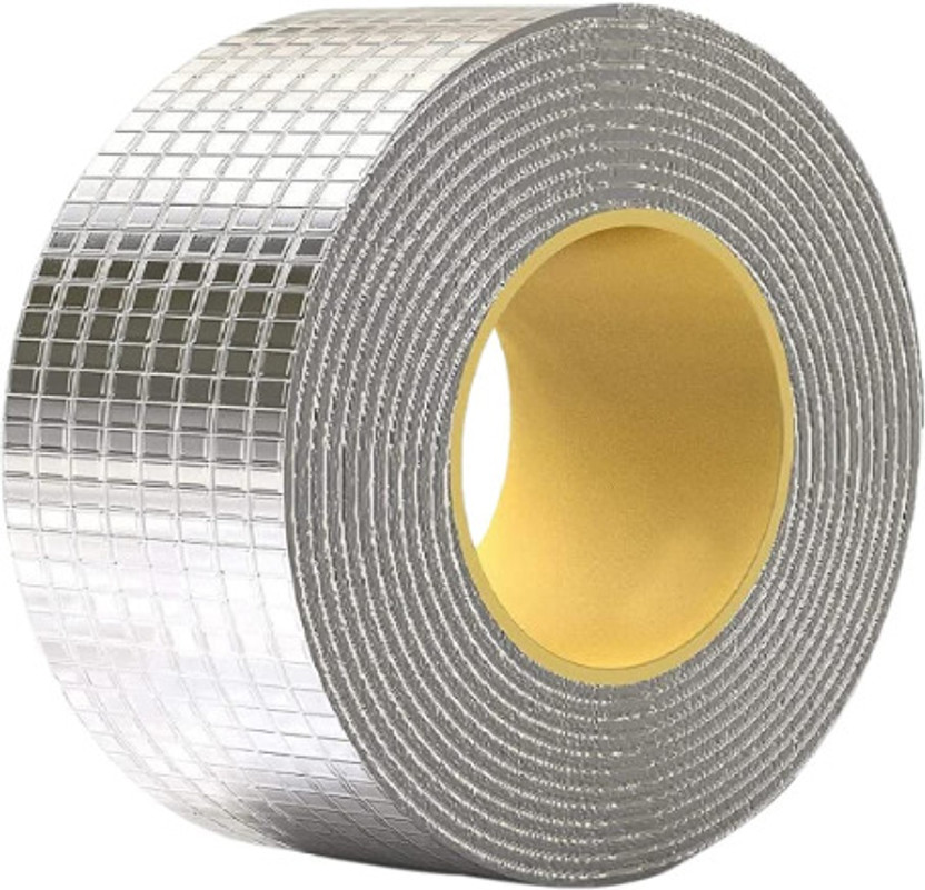 Nilkanth corporation Waterproof tape Non-Dispensered / Hand Tearable / Cut with Scissors or Cutter Waterproof roof leak tape DUCT TAPE (Manual) (Manual)(Set of 1, Silver)