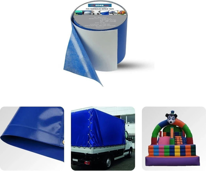 KEDER KEDER PVC Tape Self-adhesive and Waterproof Tarpaulin Repair Tape (Manual)(Set of 1, Blue) - Flipkart Deal