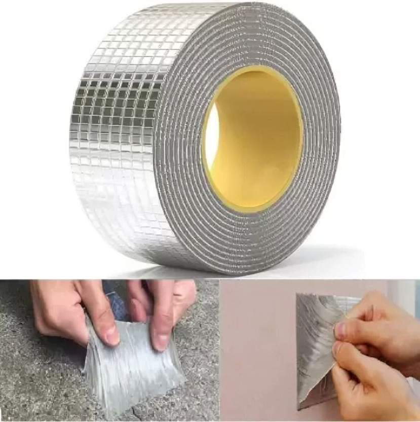 Famsave Aluminum foil tape Water Proof Dispenser Aluminum foil tape (Manual)(Set of 1, Silver)