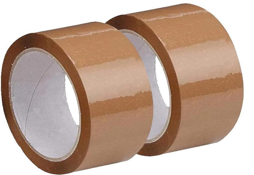 Sterling Design BROWN PACKING TAPE Packaging Tape 2 Inch X 60 Meter Dispenser OFFICE & INDUSTRIAL USE (Manual)(Set of 11, Brown)