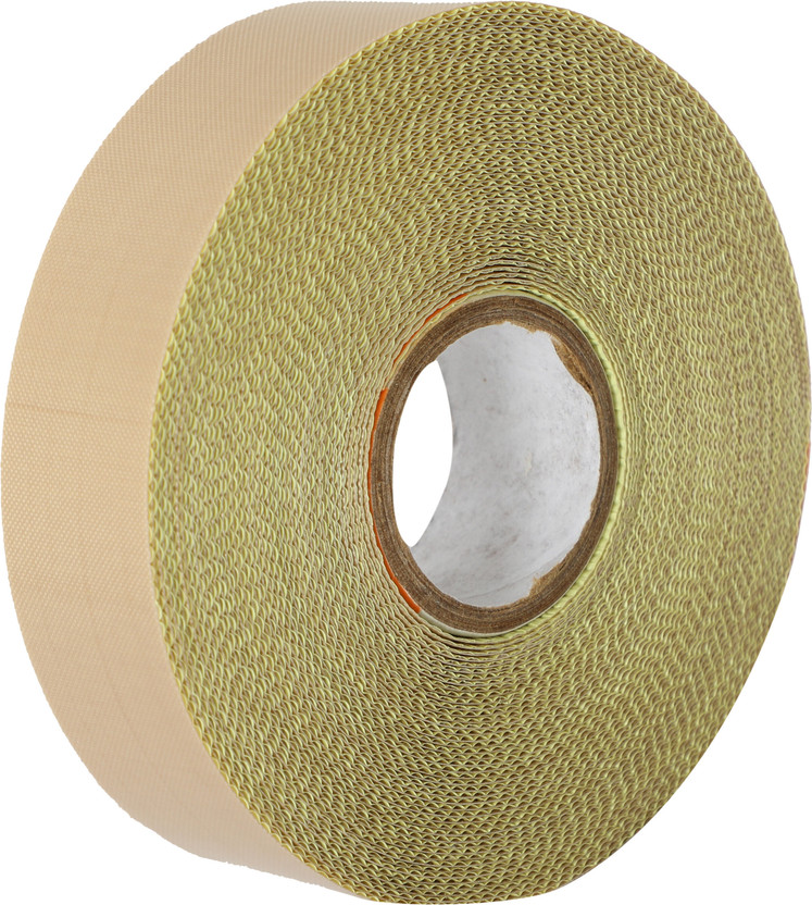 SmartPack Medium Adhesive Single Sided Teflon Tape Roll Pack of 1 (1.5 inch X 10m) (Manual)(Set of 1, Cream & Yellow)