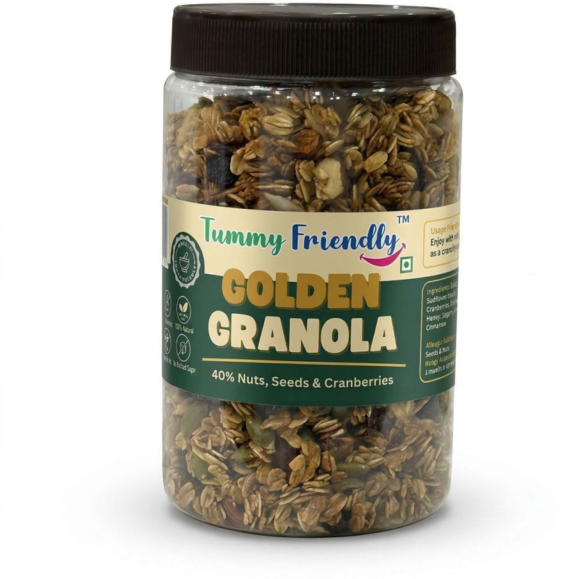 TummyFriendly Foods Granola Multigrain Museli. HighProtein Muesli Fruit Nut. Healthy Breakfast Musli Box(400 g)