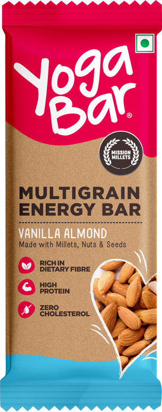 Yogabar Multigrain energy bar vanilla almond Pouch(35 g)