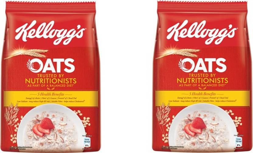 Kellogg's OATS ROLLED 800 GRAMS (400g *2) Vacuum Pack Price in India
