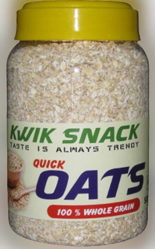 kwik snack by KWIK SNACK (KS26-Oats) Healthy High Fiber Oats Plastic Bottle(400 g)