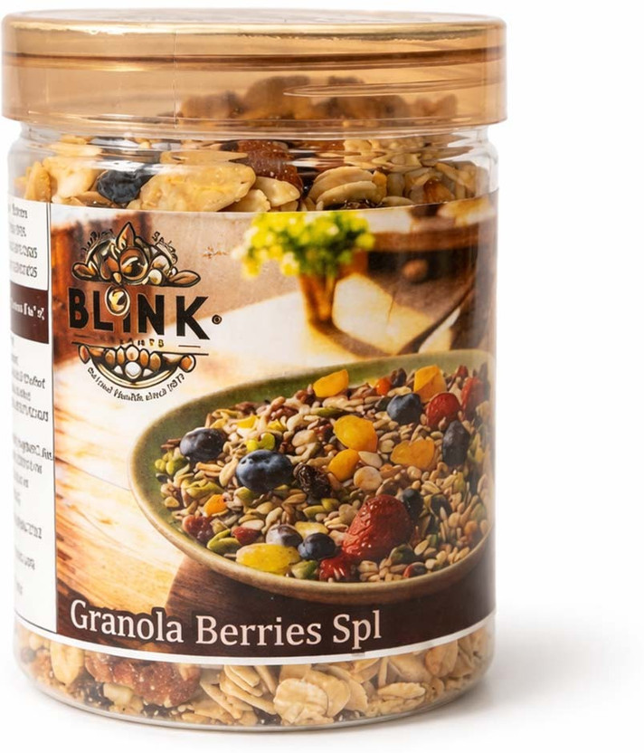 Blink Granola Special | Crunchy Nut & Seed Breakfast Mix Plastic Bottle(250 g)
