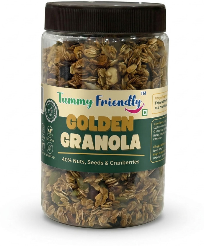TummyFriendly Foods Granola Multigrain Museli. HighProtein Muesli Fruit Nut. Healthy Breakfast Musli Box(400 g)