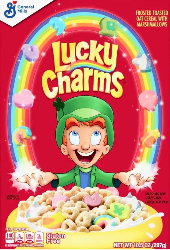 General Mills Lucky Charms Frosted Toasted Oat Cereal With Marshmallows Box Price in India Buy