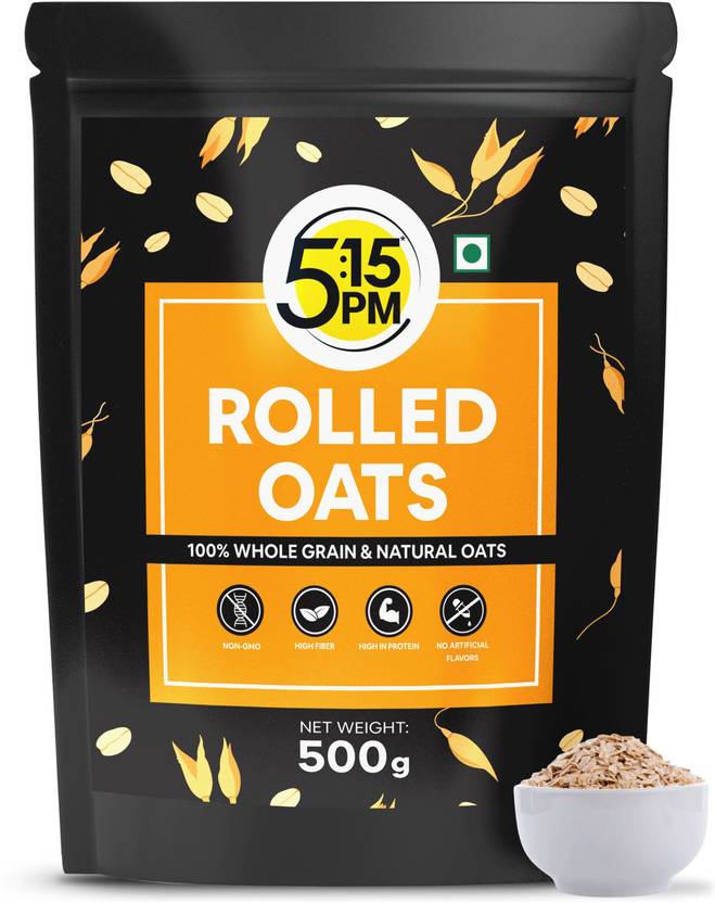 515PM Rolled Oats 500g Gluten Free Oats for Weight Loss Healthy