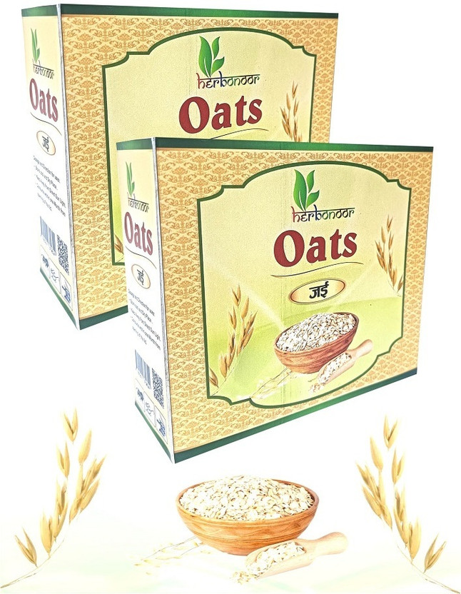 HERBONOOR Oats/Jae/Masala Oats, ஓட்ஸ் Tasty Evening, Healthy Snack, 200 Gm (Pack of 2) Box(2 x 100 g)