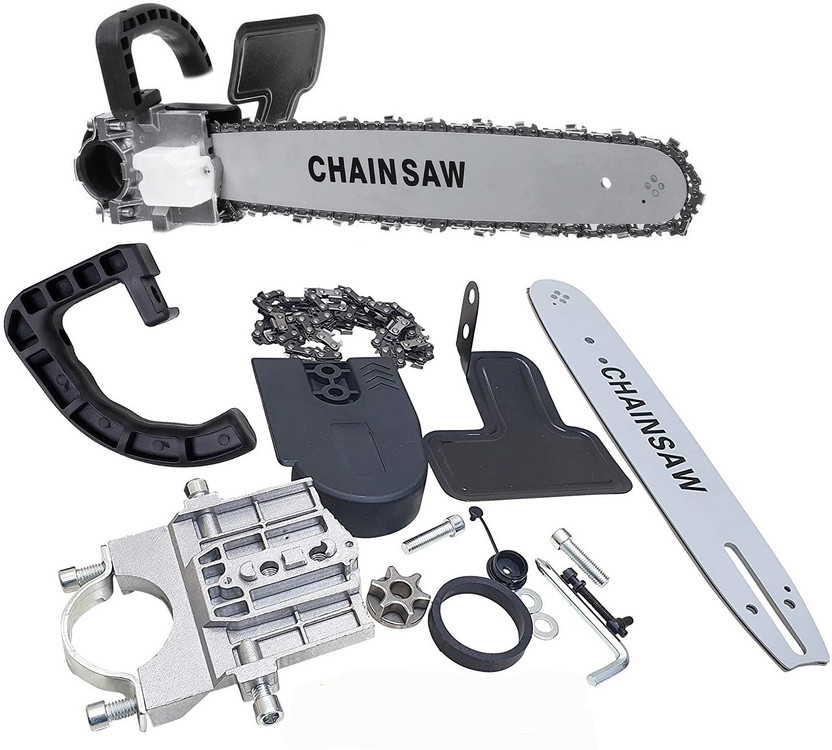 Inditrust Inditrust New Heavy duty 1pc 11.5inch Chain Saw Converter Bracket for 4inch angle grinder machine fitting Corded & Cordless Chainsaw(Without Battery) - Flipkart Deal