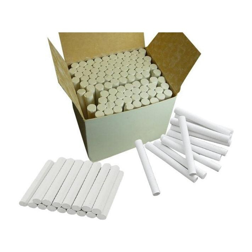Divyanshi 50 White Chalk Sticks | Dustless Writing Chalk Sticks For School, Office, Class And Home Use | Blackboards, Greenboards and Cement Floors Easy Writing(50 Sticks)