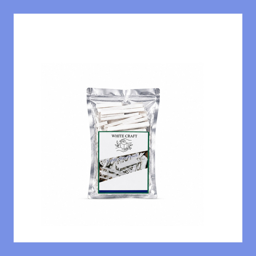 White Craft And Arts Slate Pencils 2 Kg Bulk Pack Natural Chalk General Use Solid Chalk(2 L)