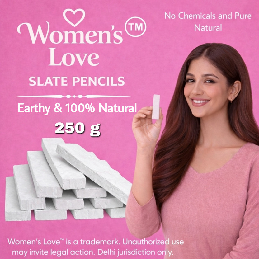 womens love slate Natural Slate Pencils 250g Girls Favourite Full Earthy Soft Premium Quality Pencil Chips, Bars Multi Purpose Use(250 ml)