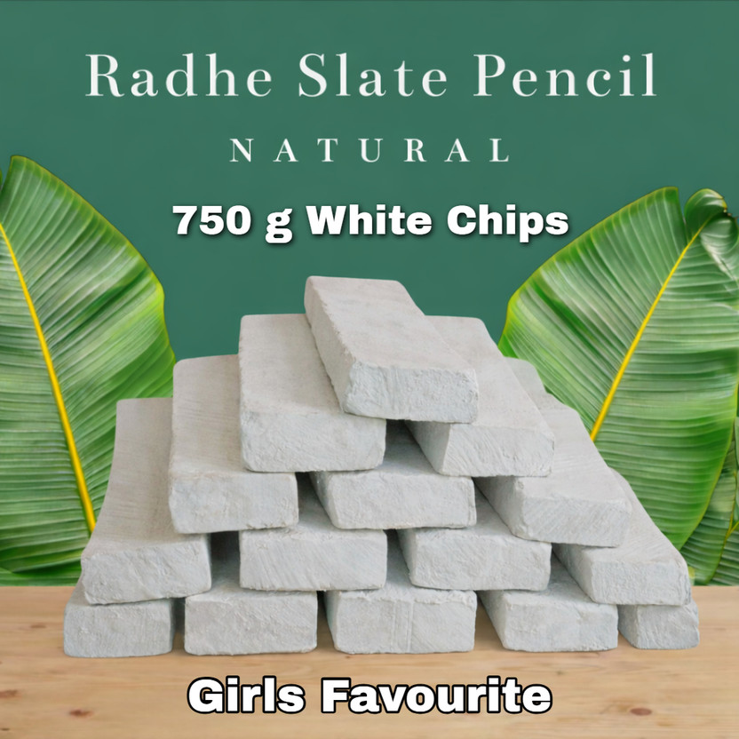 Radhe Natural Slate Pencils 750g Girls Favourite Full Earthy Soft Premium Quality Pencil Chips, Bars Multi Purpose Use(750 ml)