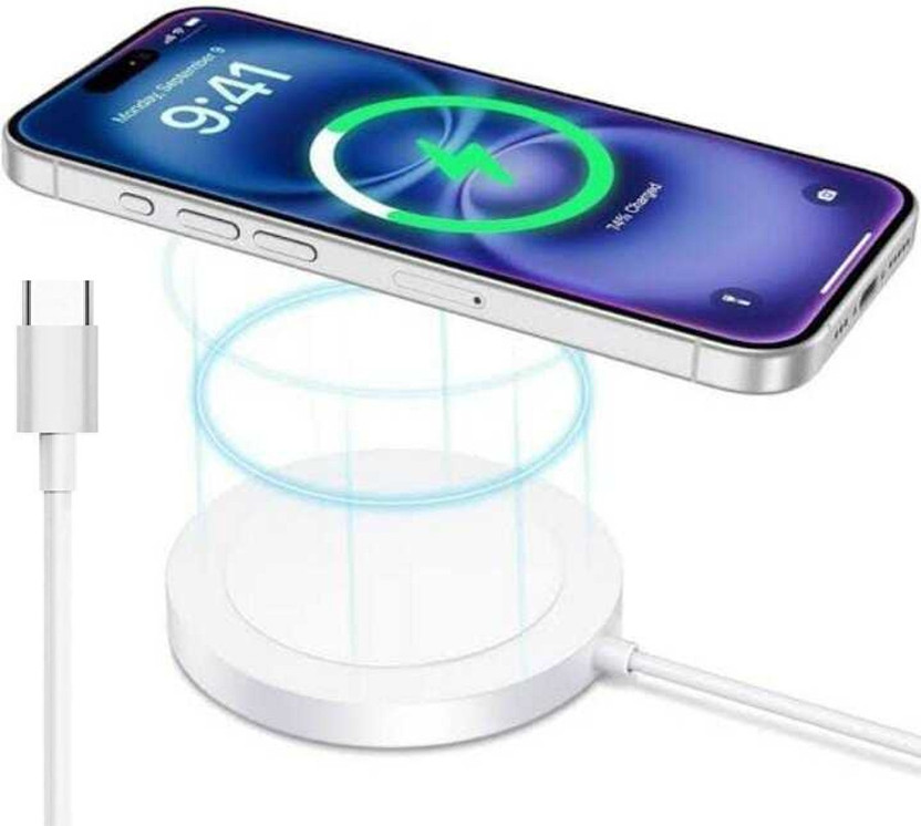 RUAAN RUAAN USB C MagSafe Wireless Charger for iPhone 12 to 16 & Qi Enabled Devices Charging Pad - Flipkart Deal