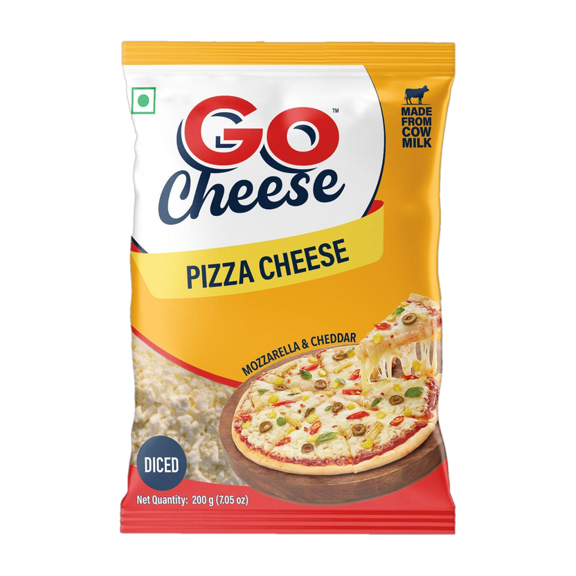Go Mozzarella & Cheddar Pizza Cheese Block(200 g)
