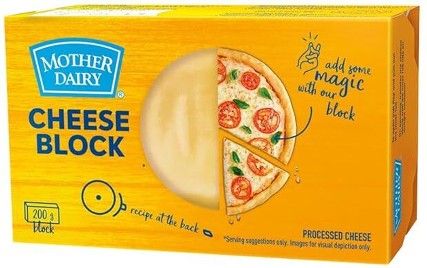MOTHER DAIRY Processed Cheese Block(200 g)