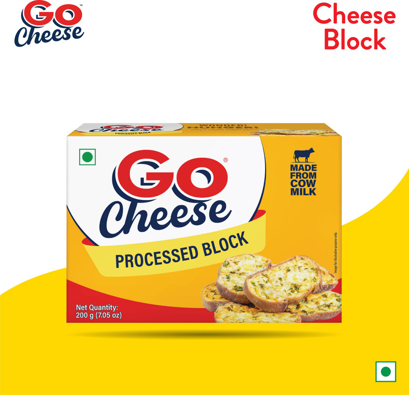 Go Plain Processed cheese Block(200 g)