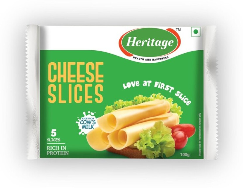 Heritage 5 slices Plain Cheese(100 g)