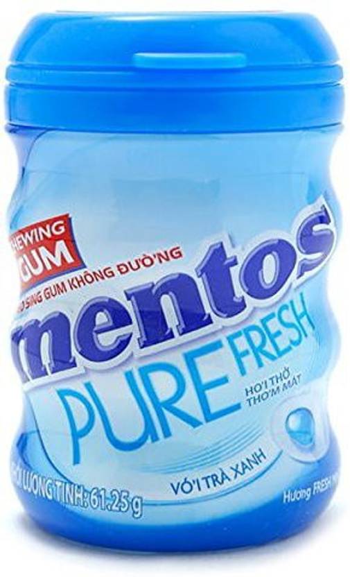 Mentos Pure Fresh Sugar Free Mint Flavor Gum (Imported), 20g Fresh Mint
