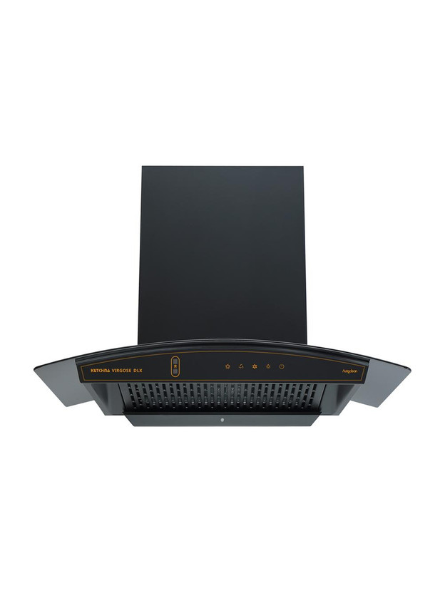 Noise Kutchina Virgose DLX 75 1400 CMH 75 cm Motion Sensor Control Touch Control Auto Clean Powerful suction Low Noise Auto Clean Chimney(Wall Mounted, Black) - Flipkart Deal