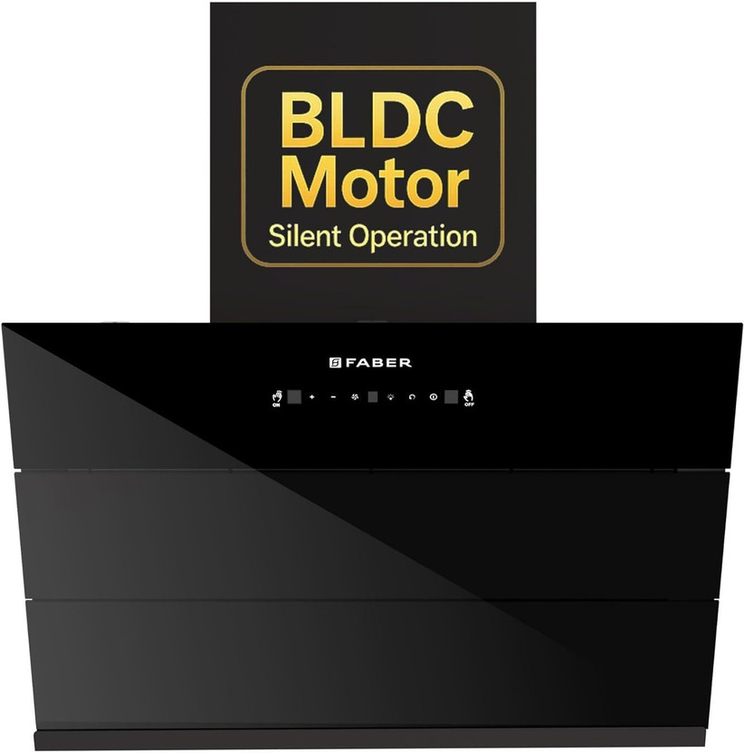 FABER HOOD ENERGY BLDC FL SC HC BK IN 75 - V 1500 CMH 75 cm Auto Clean Chimney(Wall Mounted, Black)