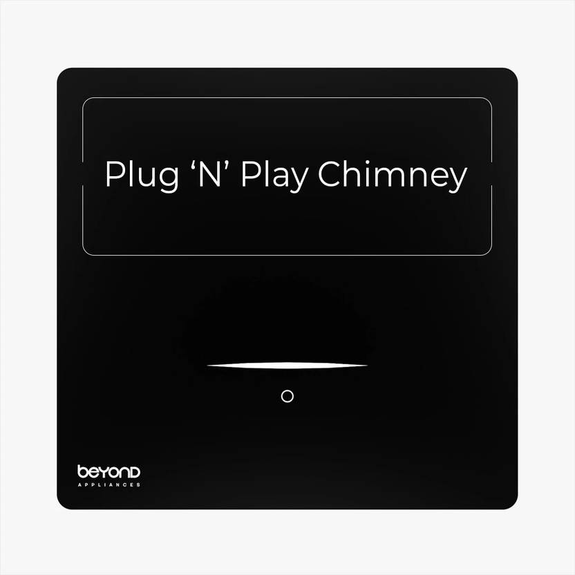Beyond Appliances CUBE PLUG AND PLAY CHIMNEY Auto Clean 5 stage Charcoal Filter| Touch Control |3-way Suction|48db Low Noise | Ductless Chimney Wall M