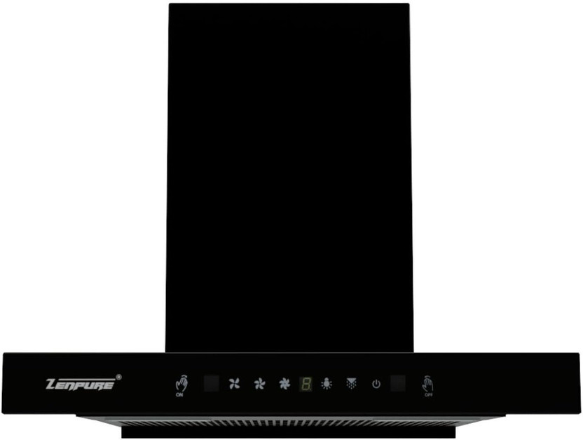 ZENPURE Hella 60cm. Auto Clean Wall Mounted Black 1350 CMH Chimney