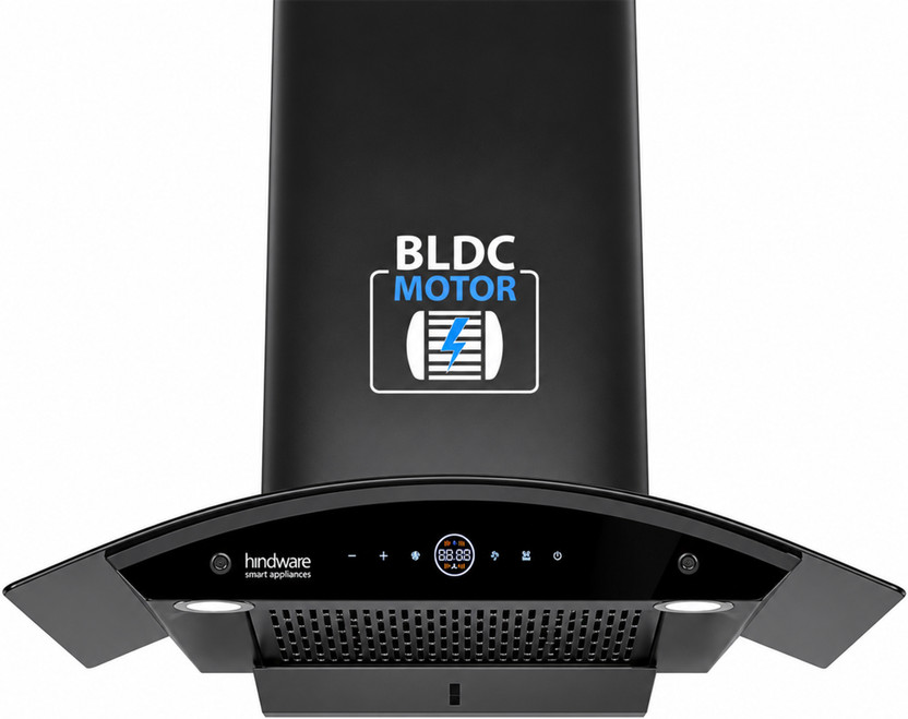 Hindware Hindware Smart Appliances Nadia BLDC 75 IN 1600 CMH 75 cm Auto Clean Chimney(Wall Mounted, Black) - Flipkart Deal