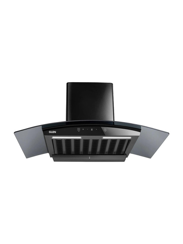 Noise Glen ISPA AC BL 90 1200 1200 CMH 90 cm Curved Glass 90 cm|Digital Display|Touch & Gesture Control| Autoclean| Filterless|Powerful Suction | Low Noise Auto Clean Chimney(Wall Mounted, Black) - Flipkart Deal
