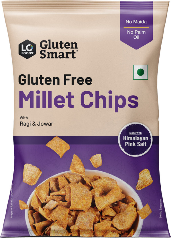 Lo! Gluten Free Millet Ragi Healthy Chips(75 g)