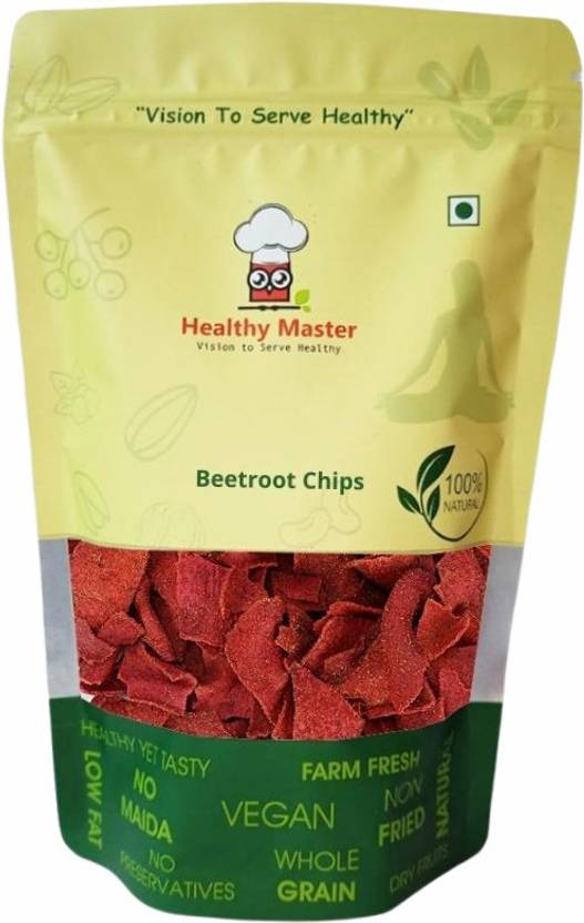 healthy master Baked Beetroot Chips High Protein and Fiber Rich(200g